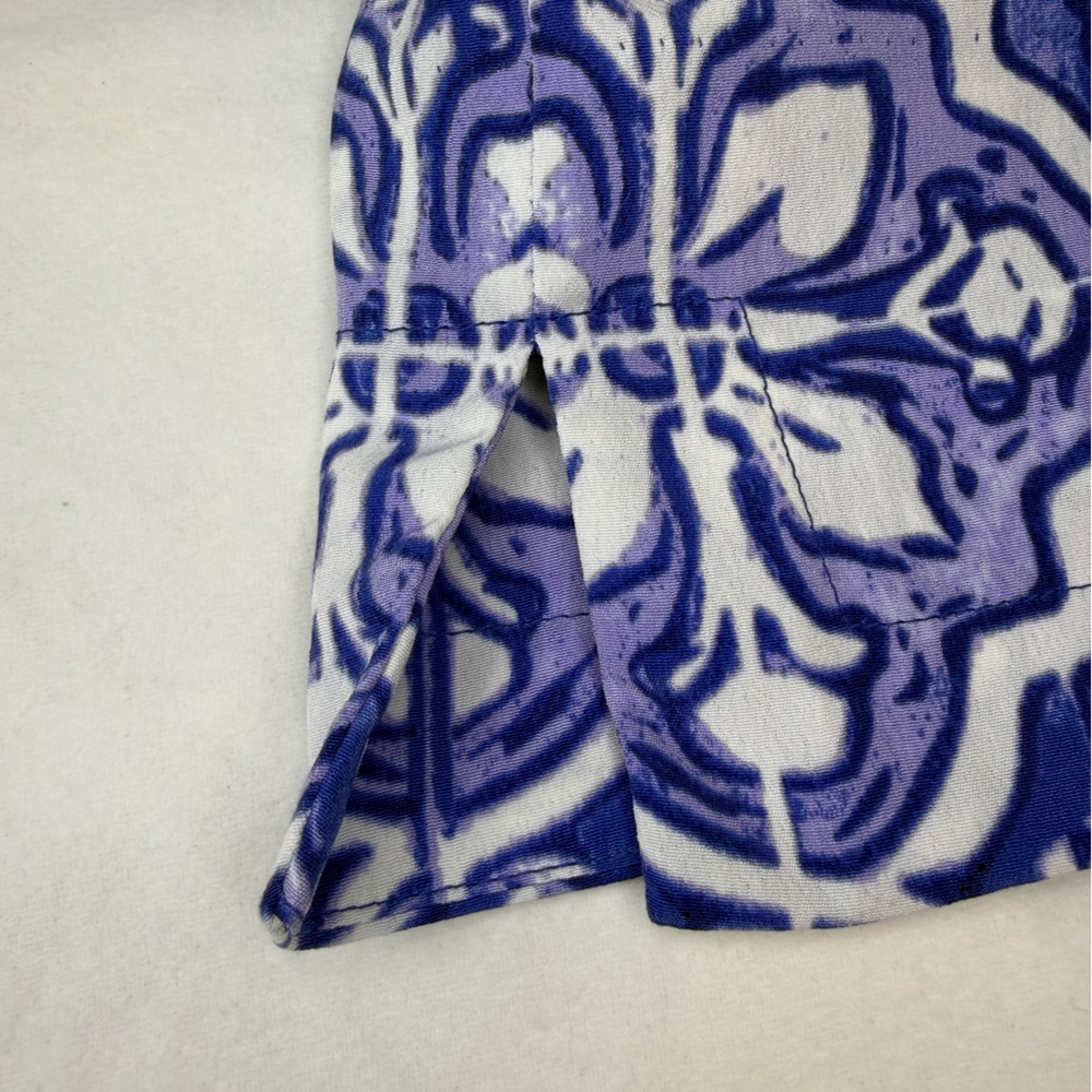 NWT The‎ Limited Blue and White Tile-Print Mini Dress - Picture 8 of 11